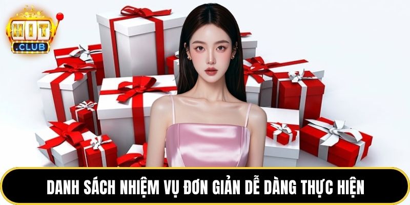 Danh sách nhiệm vụ đơn giản dễ dàng thực hiện